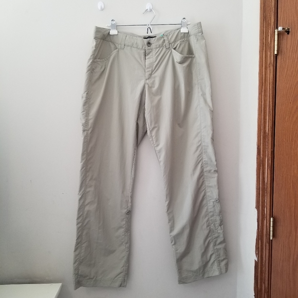 Marmot Hiking Women's Roll Up Pants Size 14 Color Beige - Picture 1 of 11